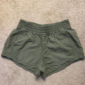 Aerie High Waist Olive Shorts